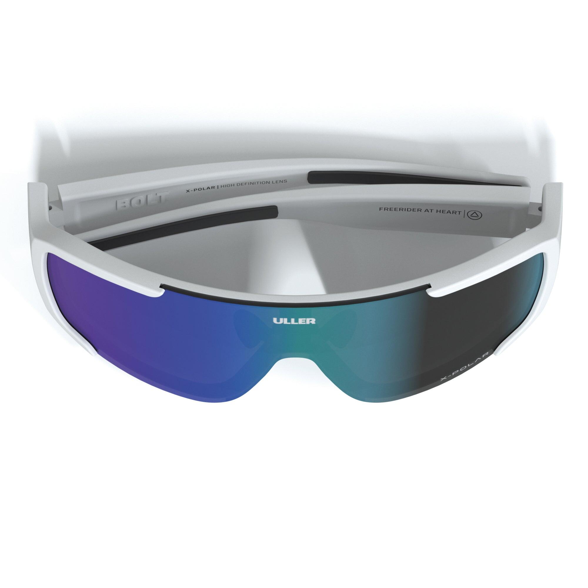 Gafas deportivas Uller con lentes intercambiables UV400 – Unisex – White / Blue 4/5