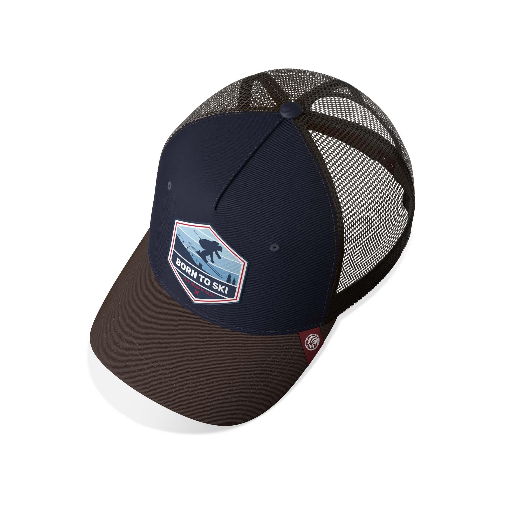 Unisex Outdoor Gorra Trucker Transpirable Ajustable Born to Ski 3/5