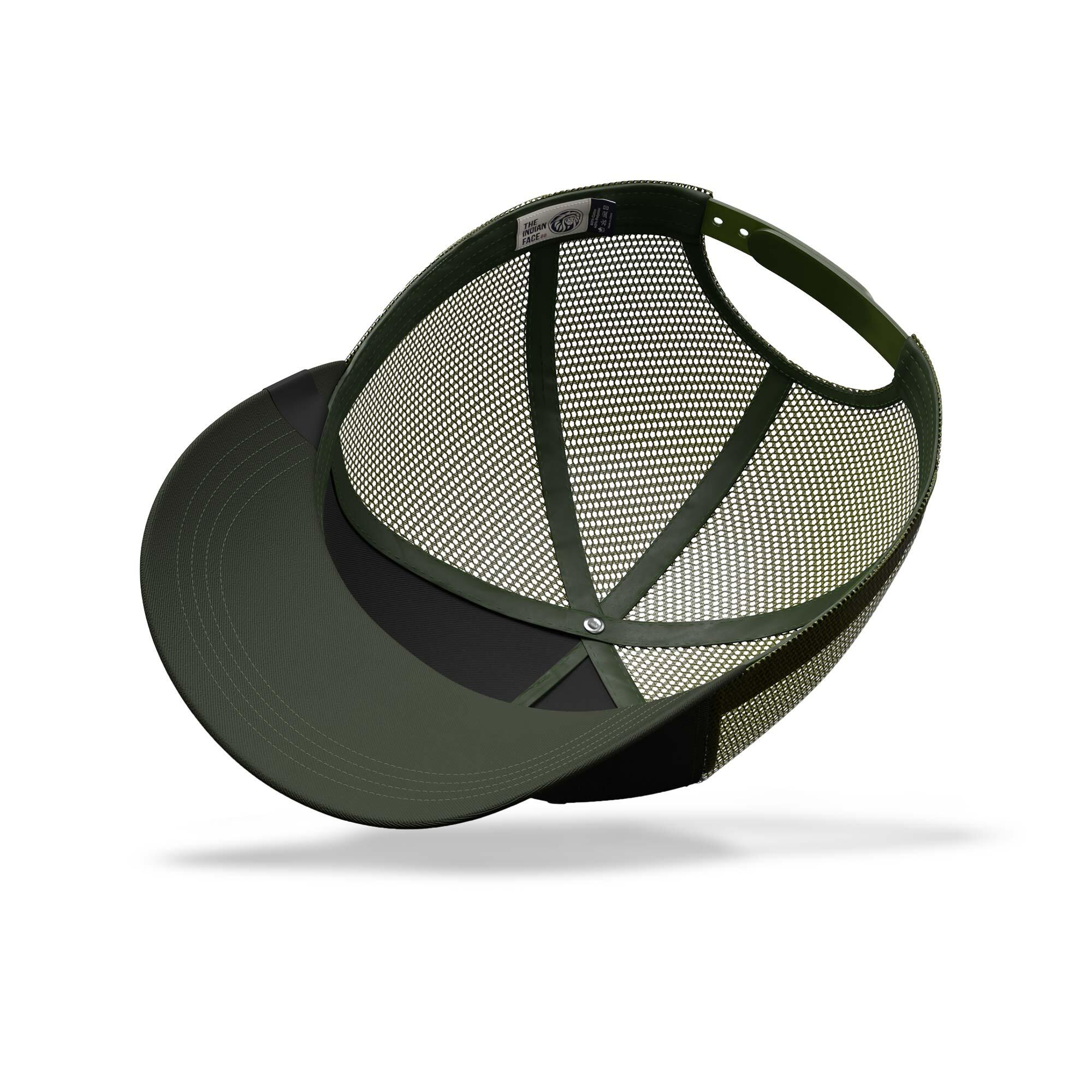Unisex Outdoor Gorra Trucker Transpirable Ajustable Born to Ultratrail Green 4/5