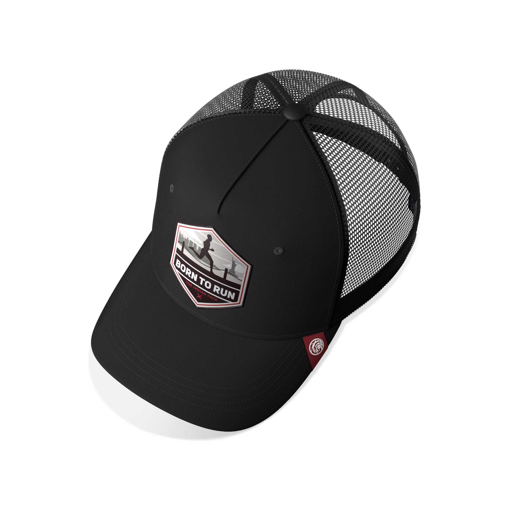 Unisex Outdoor Gorra Trucker Transpirable Ajustable Born to Run 3/5