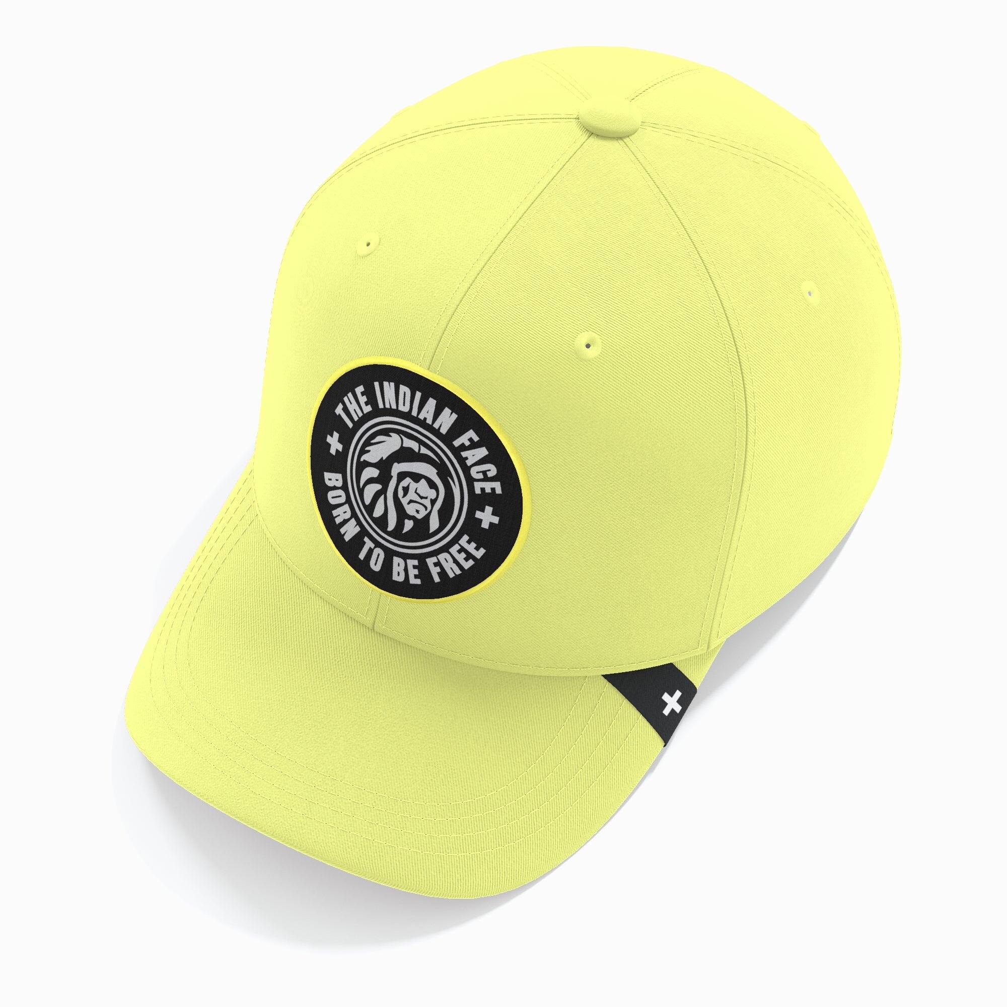Gorra Action The Indian Face algodón ajustable visera curva amarilla 3/7