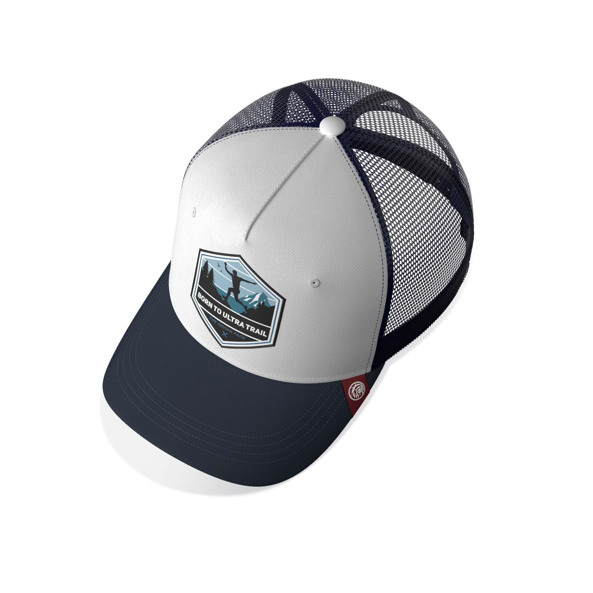 Unisex Outdoor Gorra Trucker Transpirable Ajustable Born to Ultratrail White 3/5
