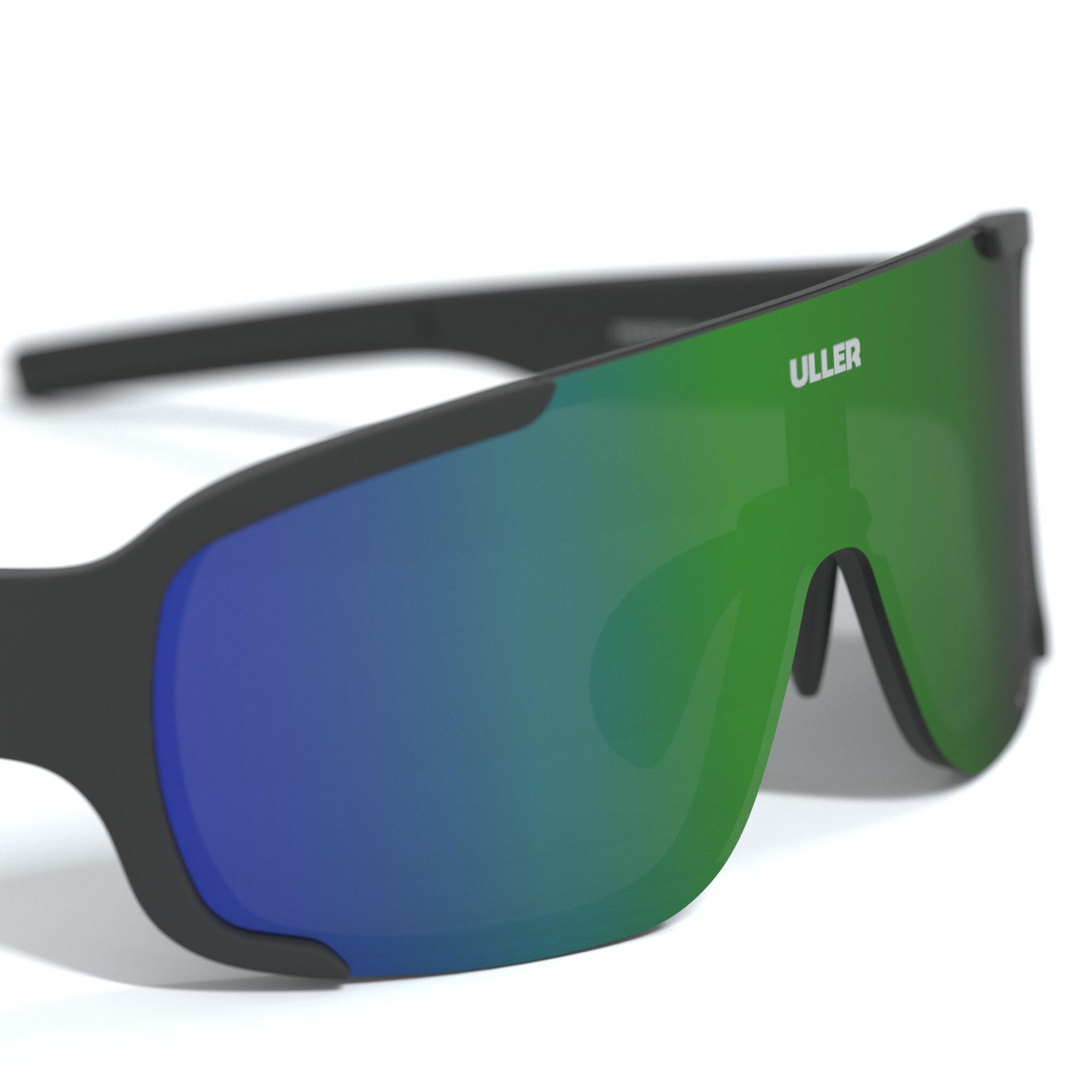 Gafas deportivas Uller con lentes intercambiables UV400 – Unisex – Black / Green 3/5