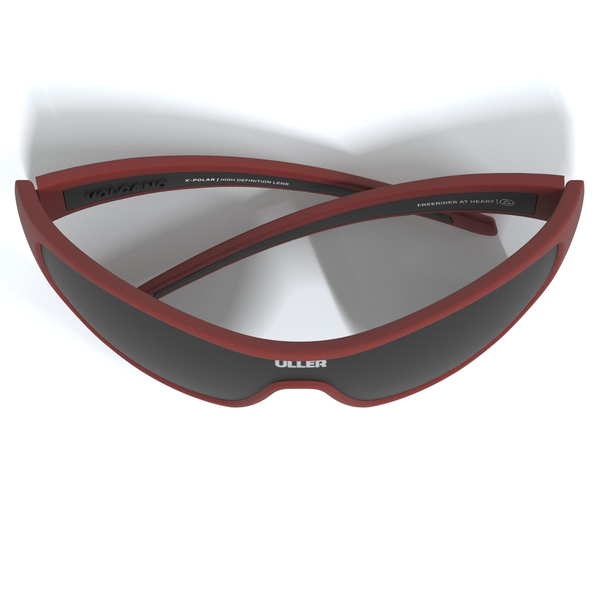 Unisex running ciclismo gafas deportivas UV400 Vulcano Uller Rojo / Negro 4/5