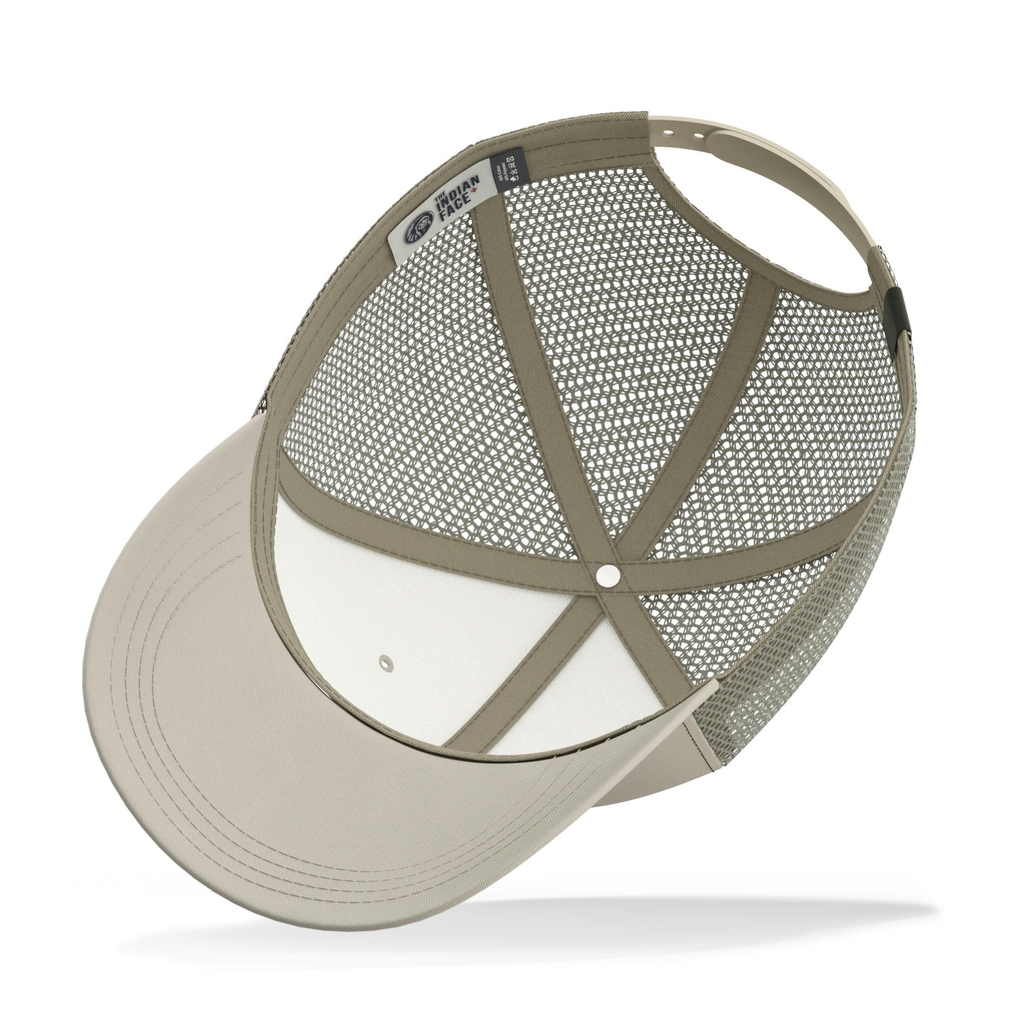 Gorra Born To Be Free The Indian Face trucker ajustable beige 4/7