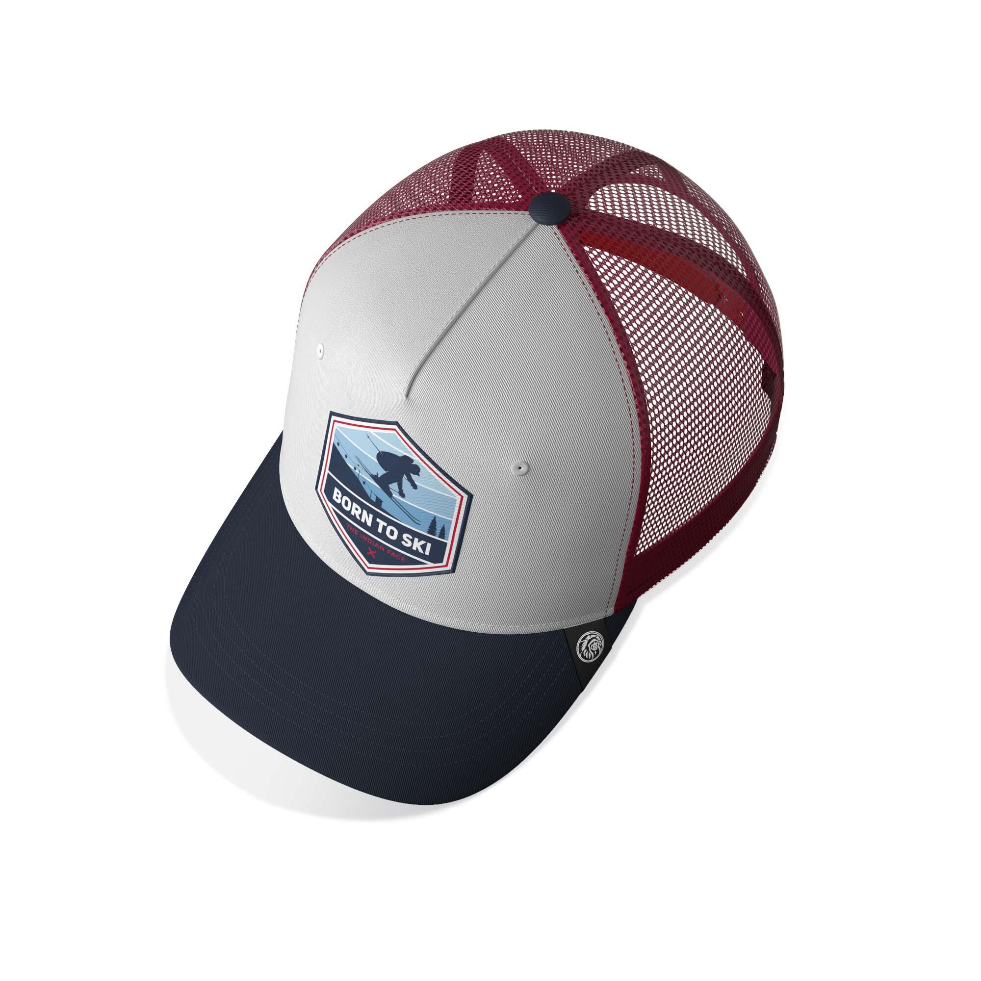 Unisex Outdoor Gorra Trucker Transpirable Ajustable Born to Ski 3/5