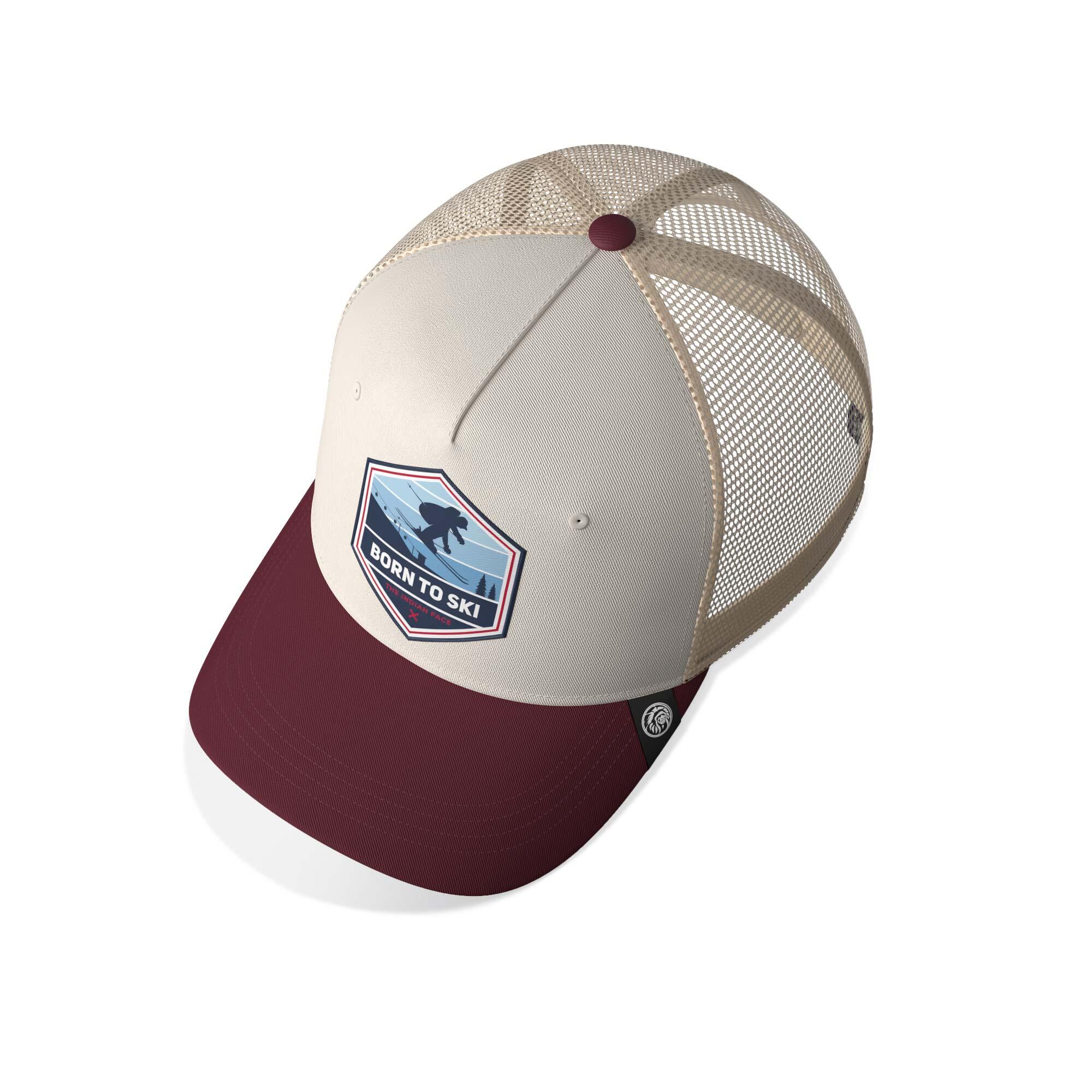 Unisex Outdoor Gorra Trucker Transpirable Ajustable Born to Ski 3/5