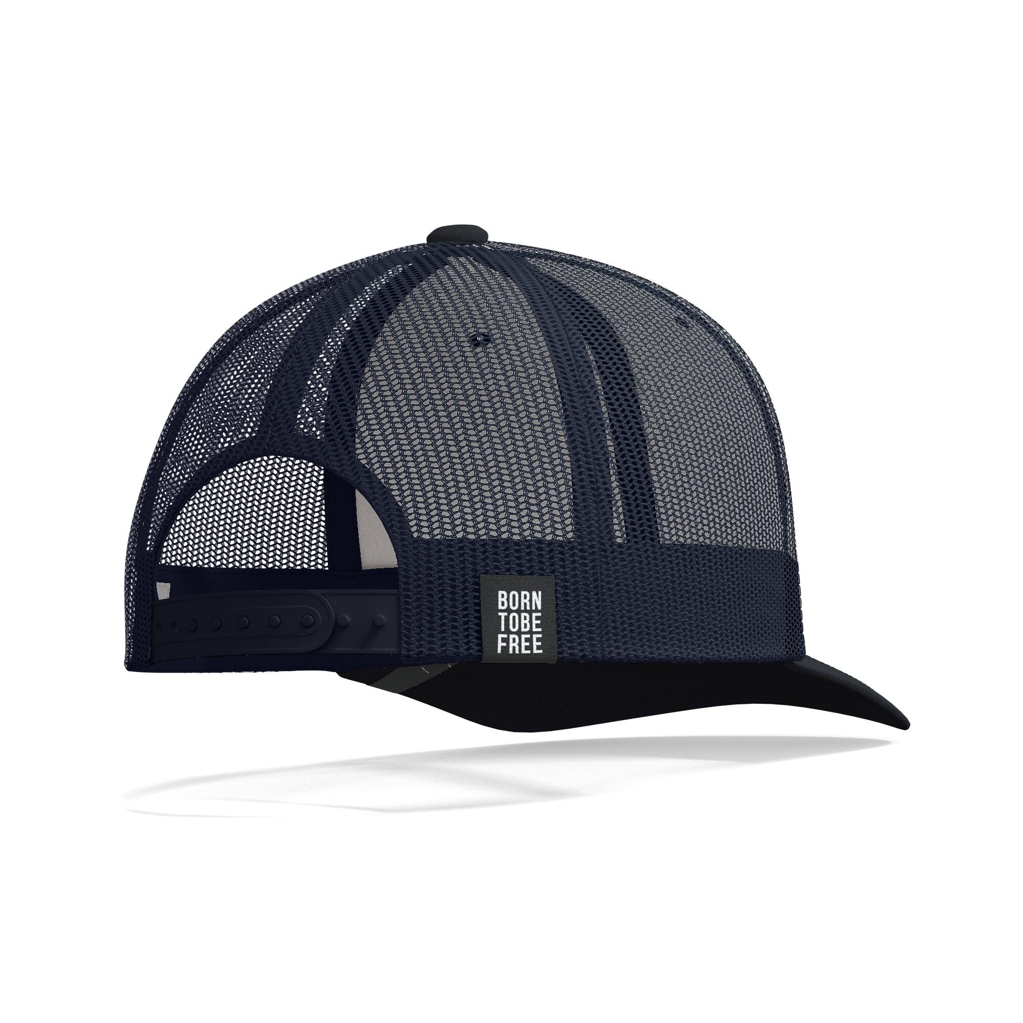 Unisex Outdoor Gorra Curva Ajustable Algodón Latitude Azul Marino 2/5