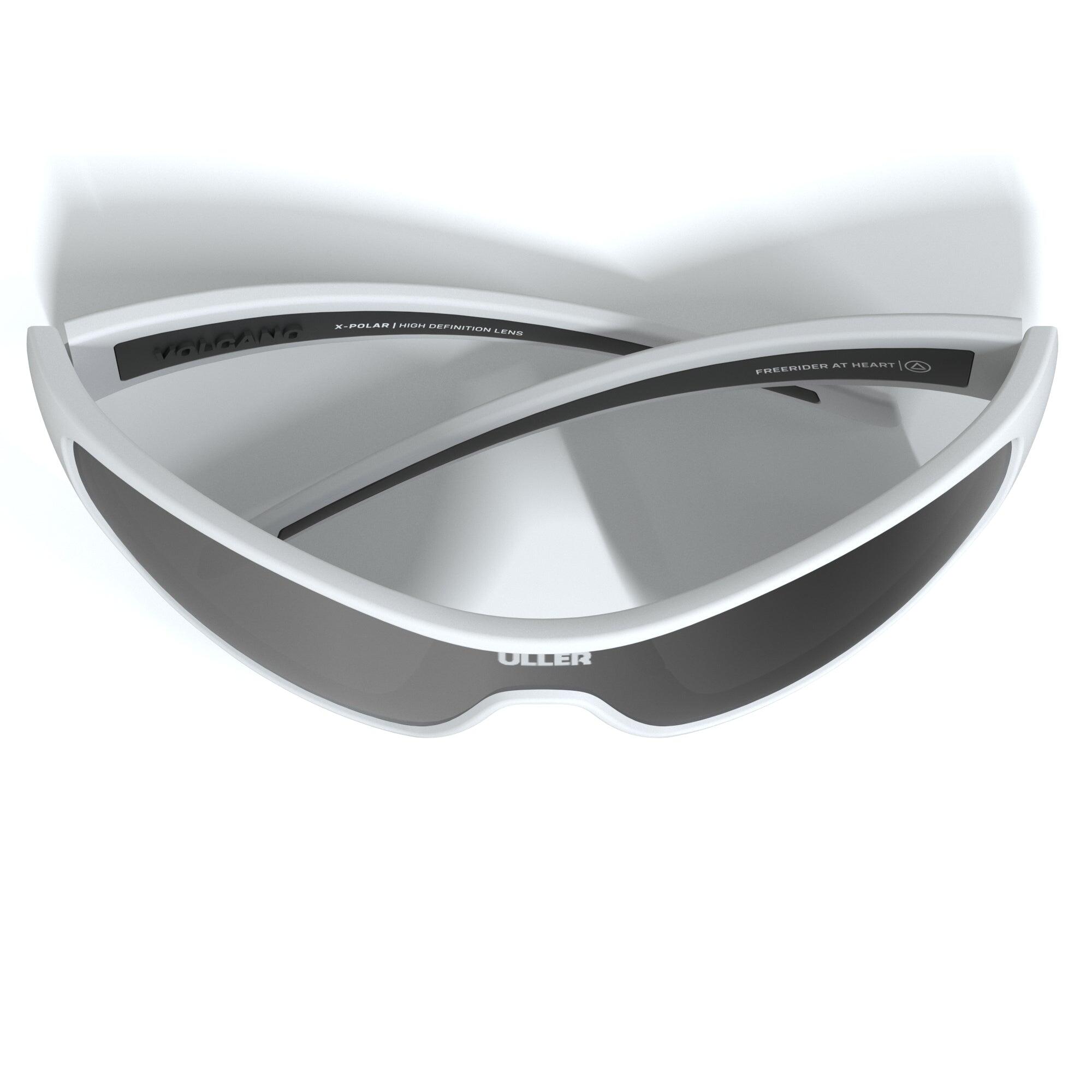 Unisex running ciclismo gafas deportivas UV400 Vulcano Uller Blanco / Gris 4/5