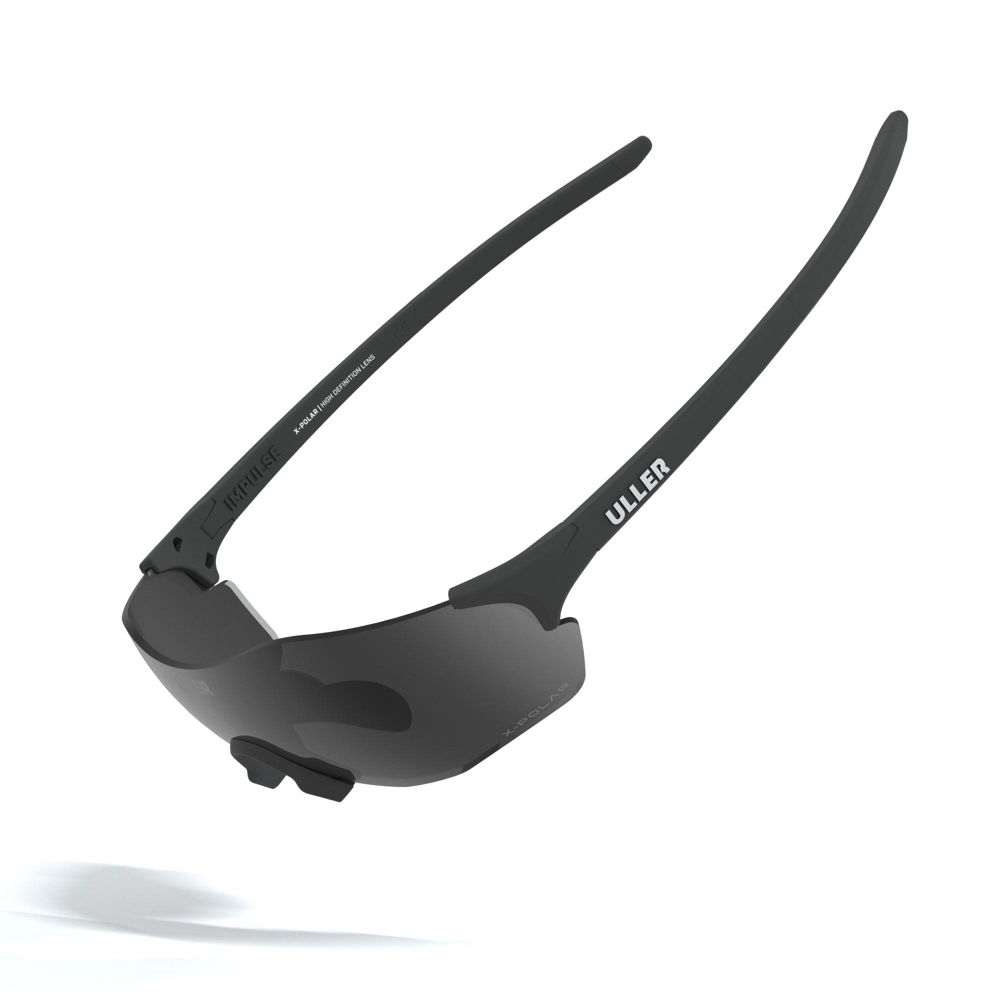 Gafas deportivas Impulse Uller® UV400 lentes intercambiables –  Negro / Gris 4/5