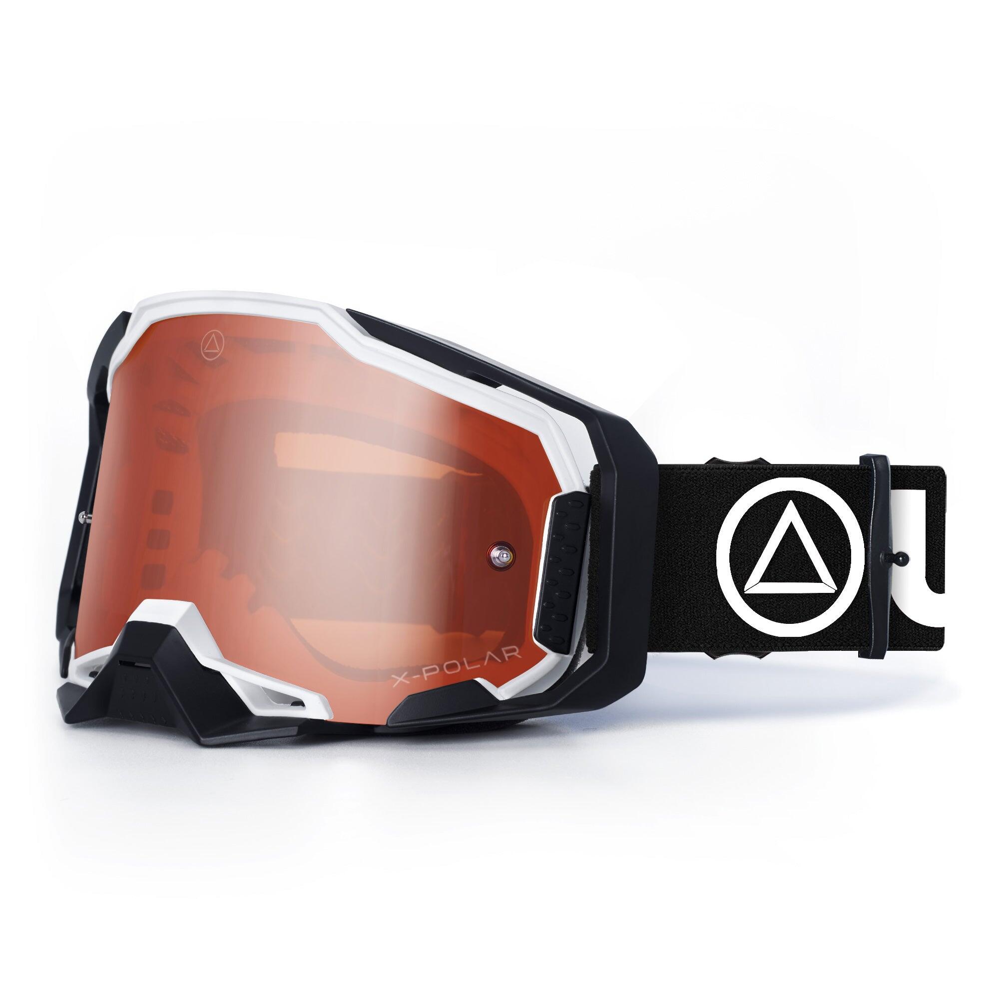 ULLER Gafas de Motocross y MTB Enduro Stone Negro y Blanco para hombre y