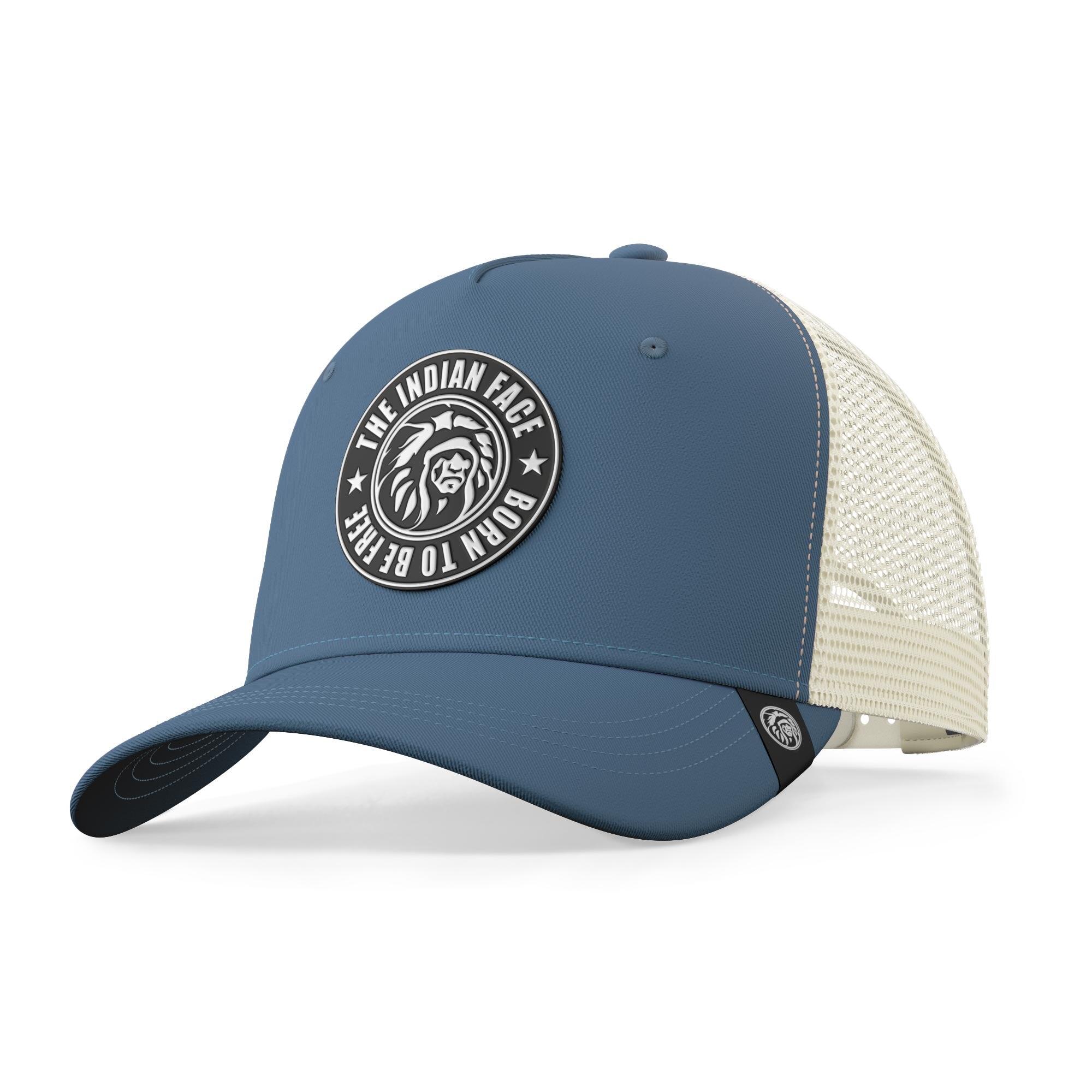ULLER Gorra Trucker Born to Be Free Azul The Indian Face para hombre y