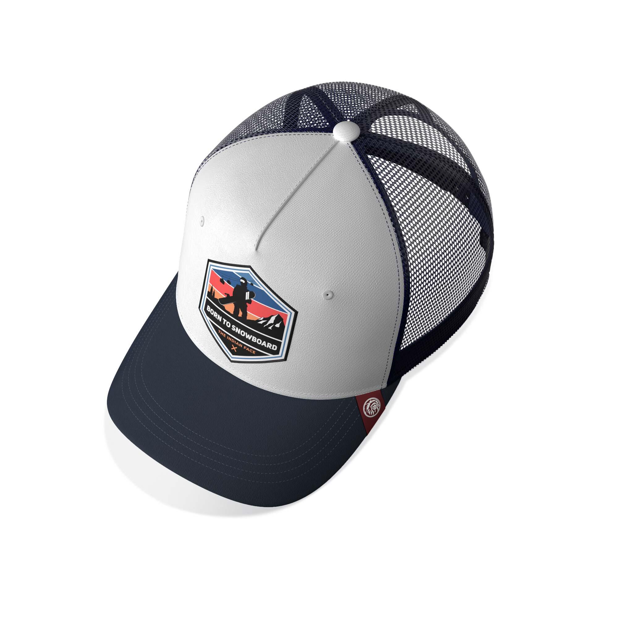 Unisex Outdoor Gorra Trucker Transpirable Ajustable Born to Snowboard 3/5