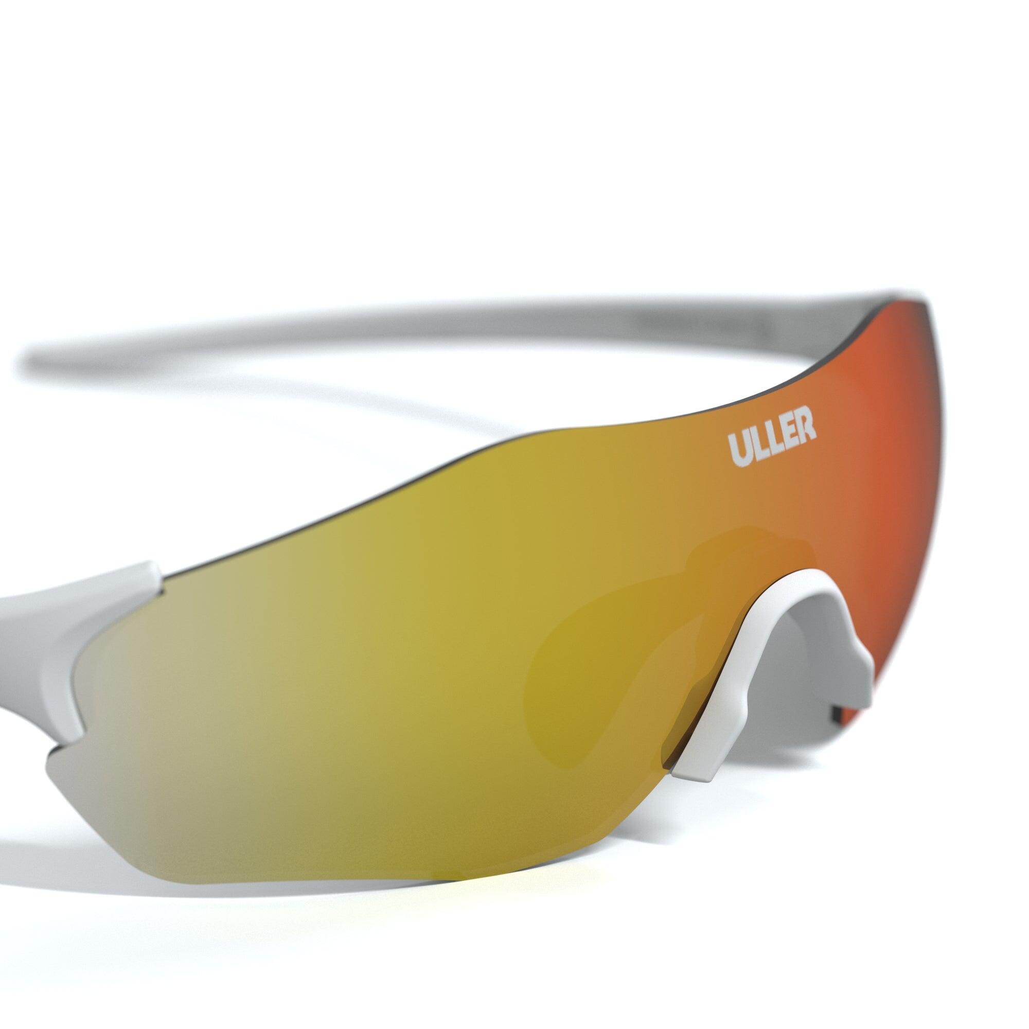 Gafas deportivas Impulse Uller UV400 lentes intercambiables –  Blanco/Amarillo 3/5