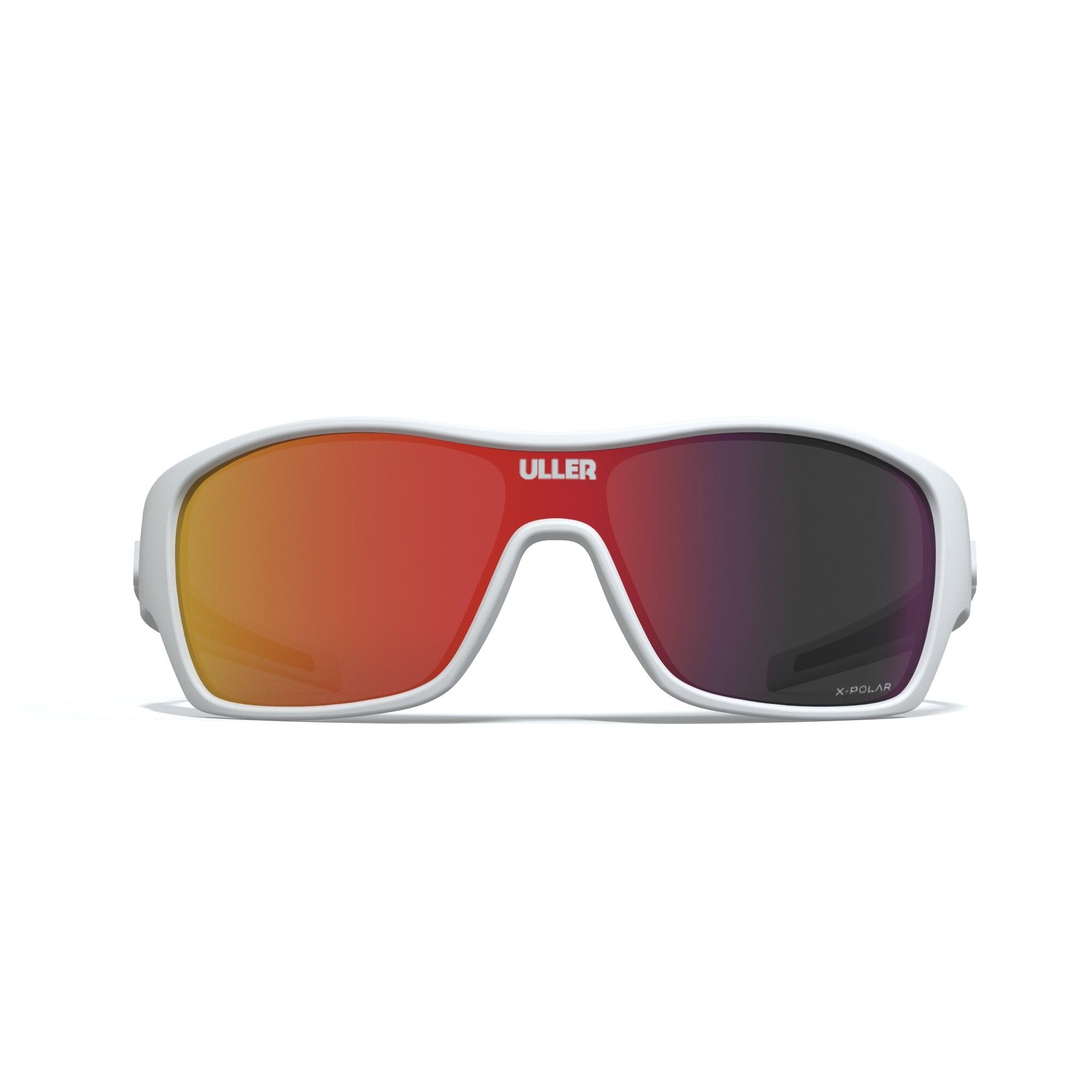 Unisex running ciclismo gafas deportivas UV400 Vulcano Uller Blanco / Rojo 2/5