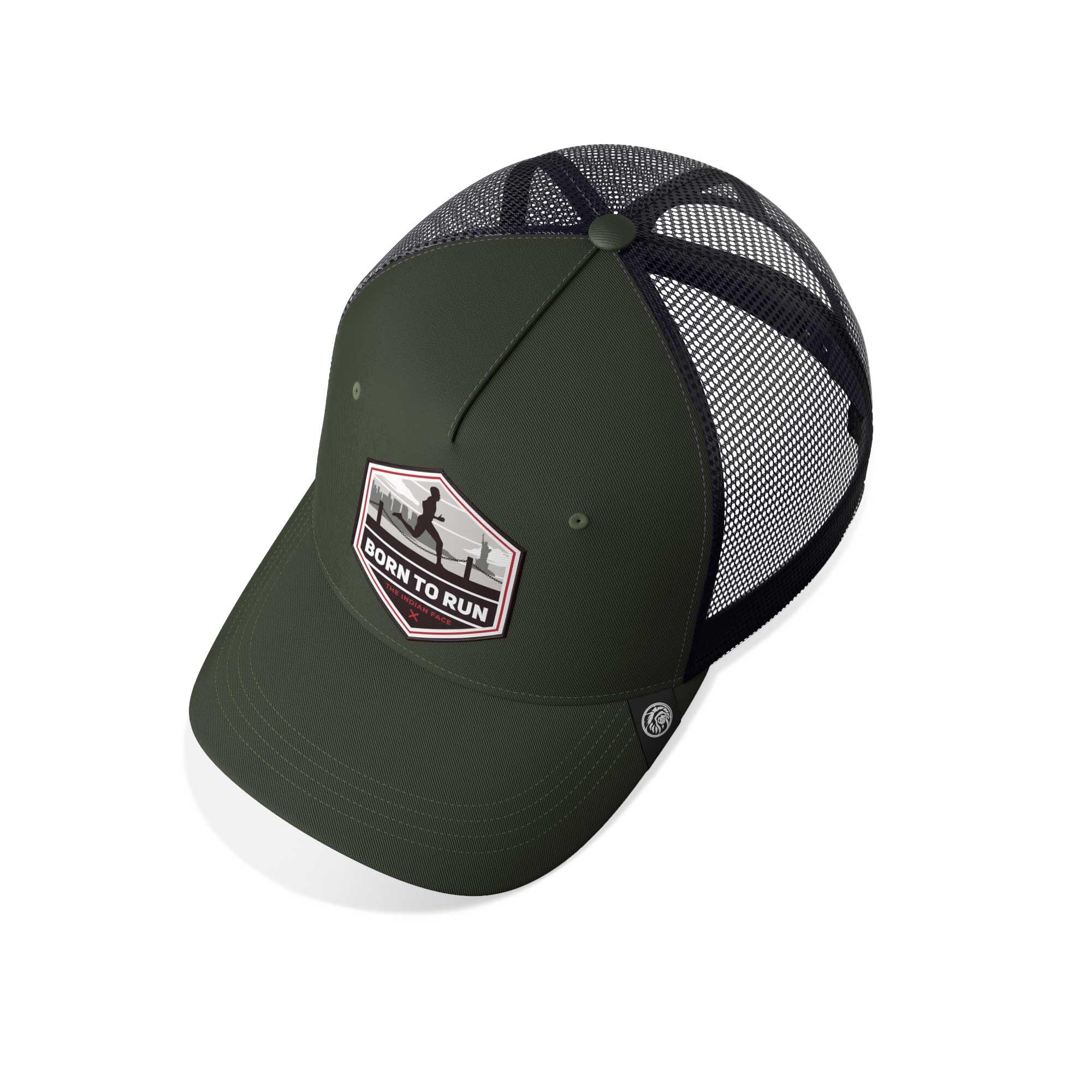 Unisex Outdoor Gorra Trucker Transpirable Ajustable Born to Run 3/5