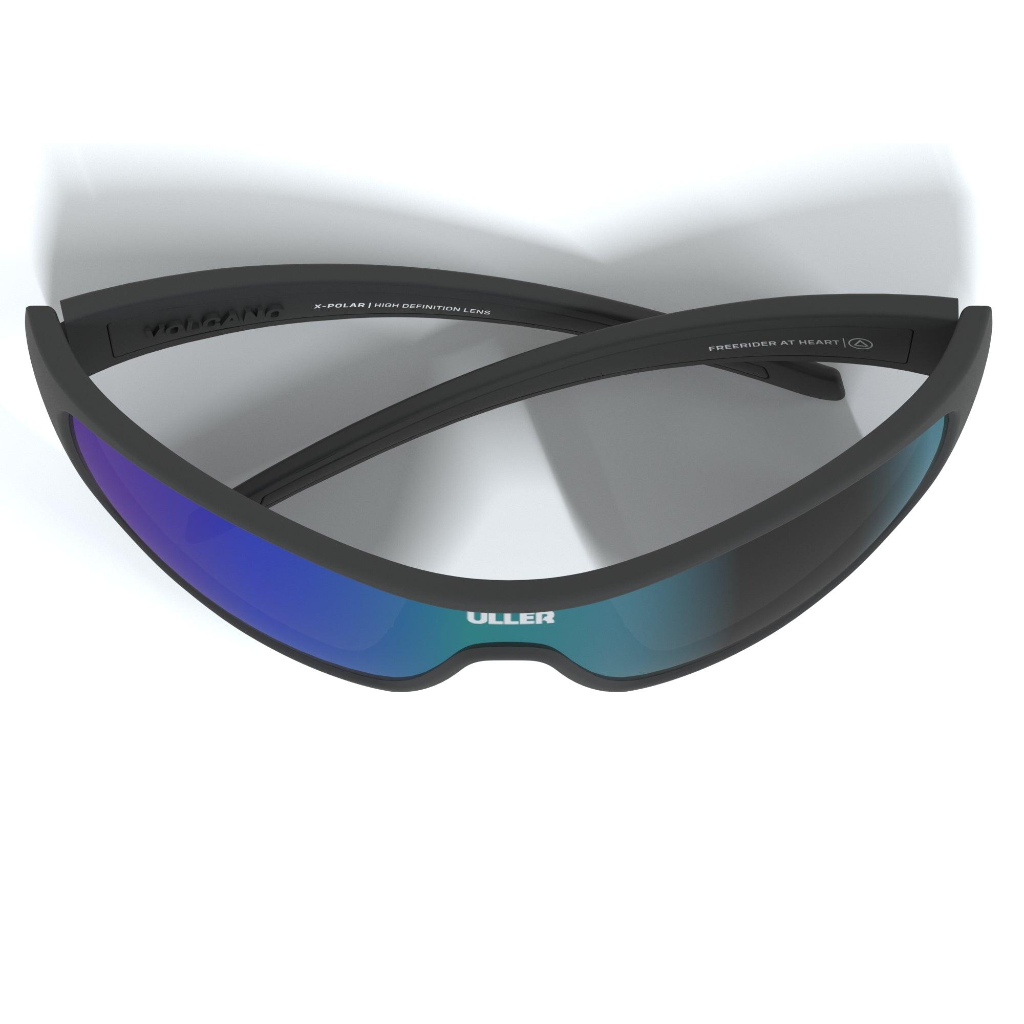 Unisex running ciclismo gafas deportivas UV400 Vulcano Uller Negro / Azul 4/5
