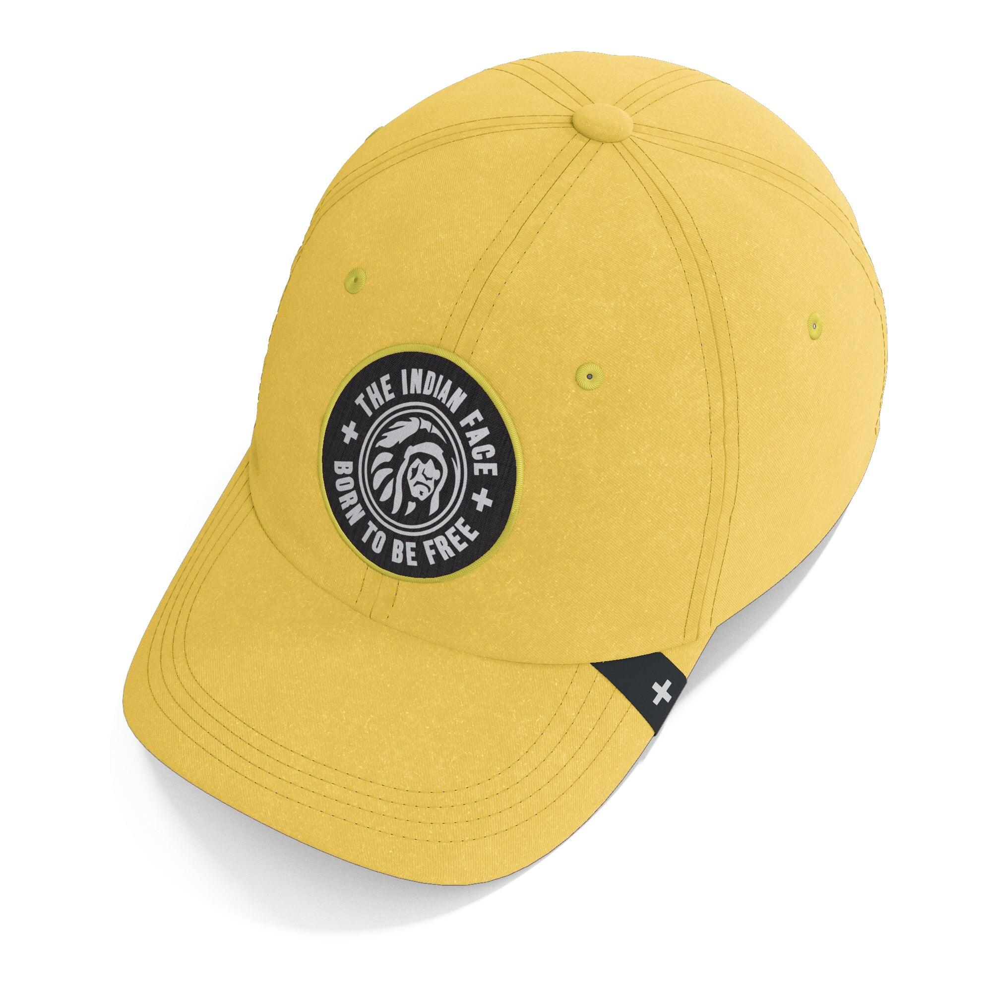 Gorra Nature The Indian Face algodón ajustable visera curva amarilla 3/7
