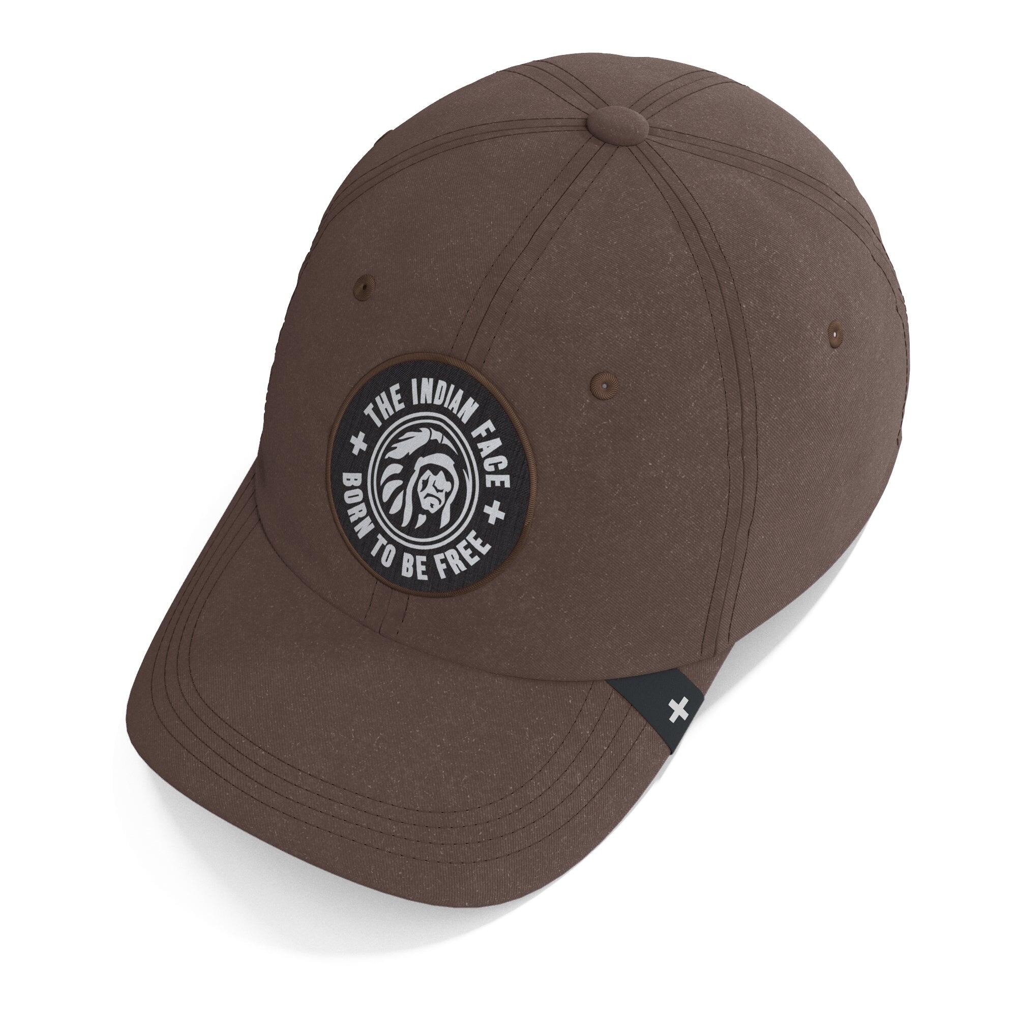 Gorra Nature The Indian Face algodón ajustable visera curva marrón 5/7