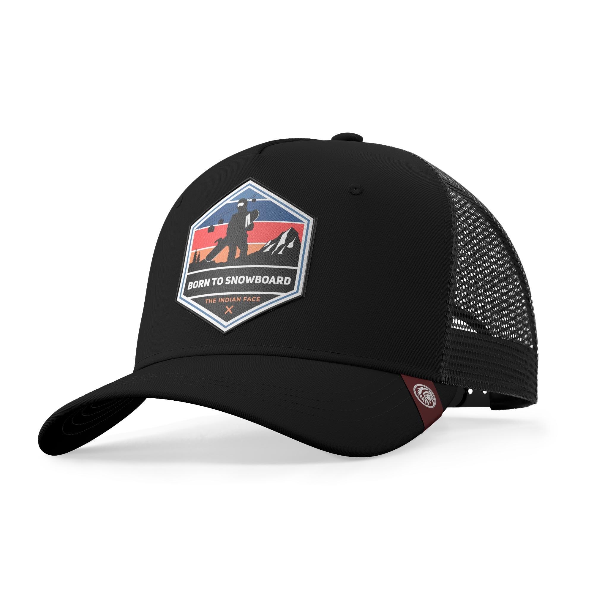 ULLER Gorra Trucker Born to Snowboard Azul The Indian Face para hombre y
