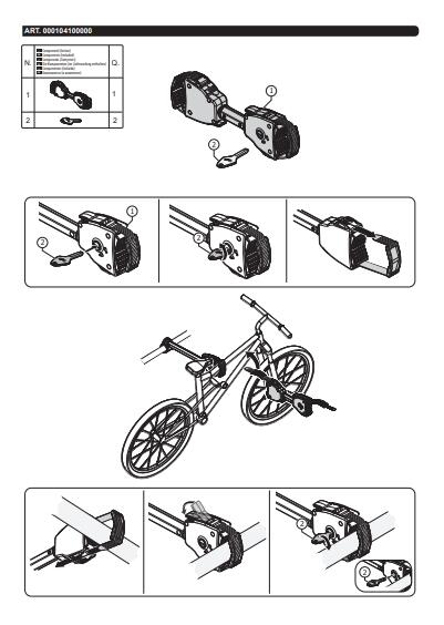 Kit 2 Braccetti Fermatelaio Corti per Portabici 4/6