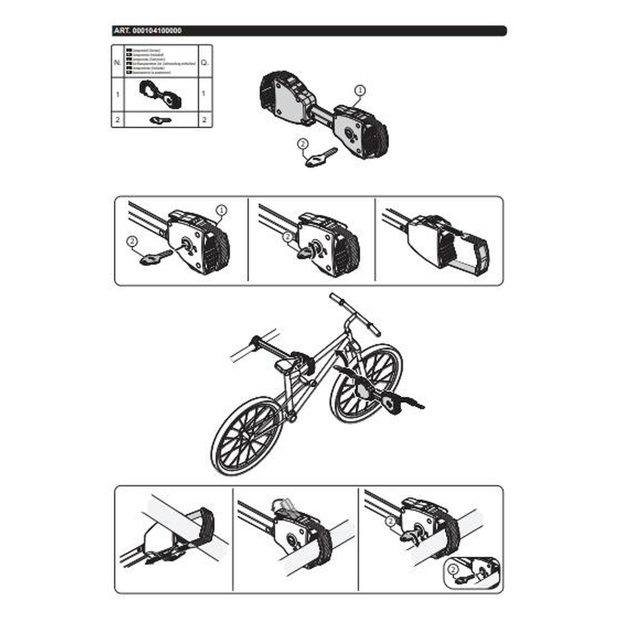 Brat intermediar prindere suport bicicleta Menabo