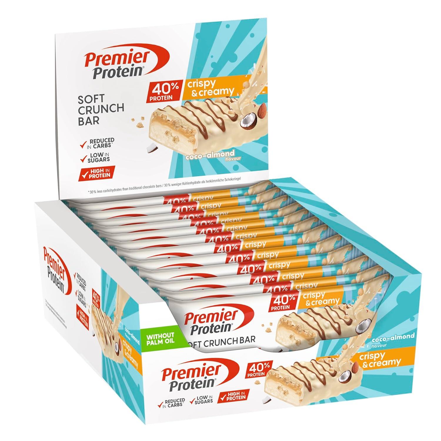 PREMIER PROTEIN Soft Crunch Bar 40% 40g Premier Protein (pack of 12)