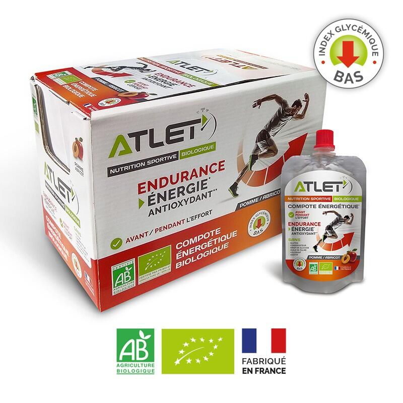 Compotes énergétiques Bio 100g Atlet (lot de 18)