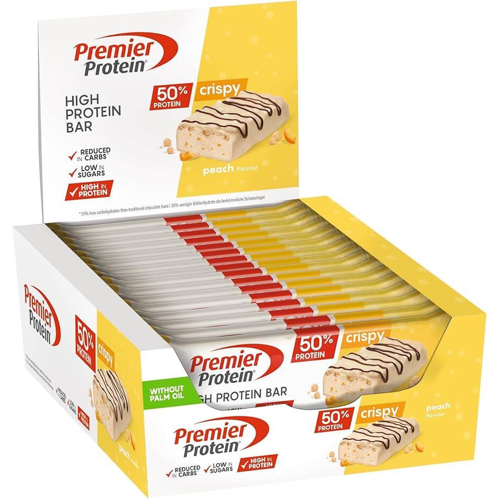 Barretta iperproteica 50% 40 g di proteine Premier (confezione da 16)