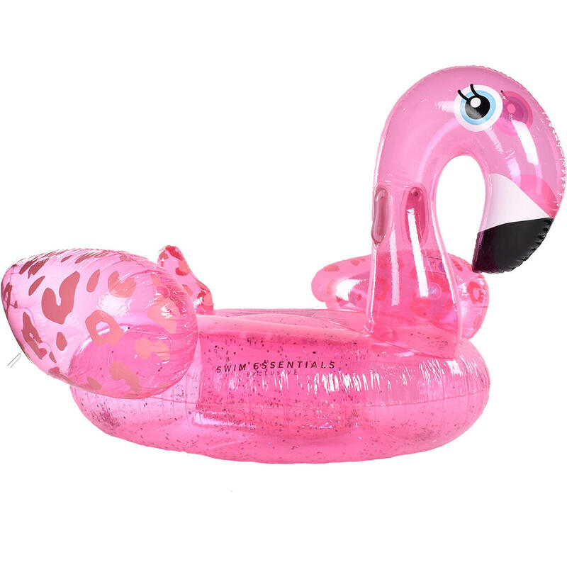 Schwimmen  Schwimmtiere 150cm  Neon Leopard Flamingo