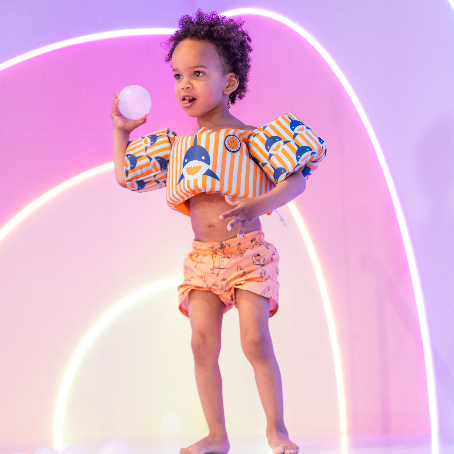 Swim Essentials | Meerkleurige Puddle Jumper 2-6 jaar 2/7