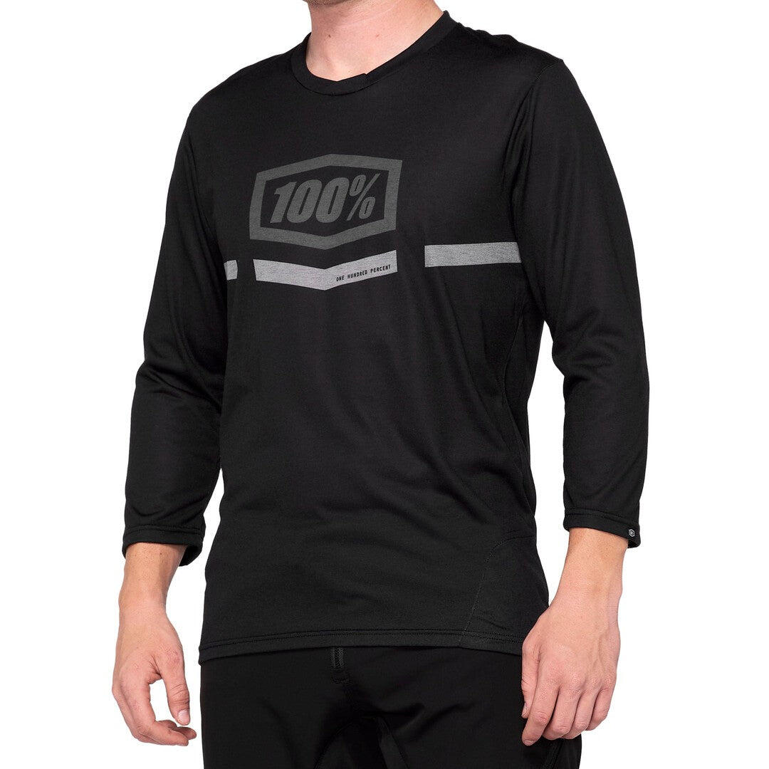 100 Percent AIRMATIC 3/4 Jersey Black