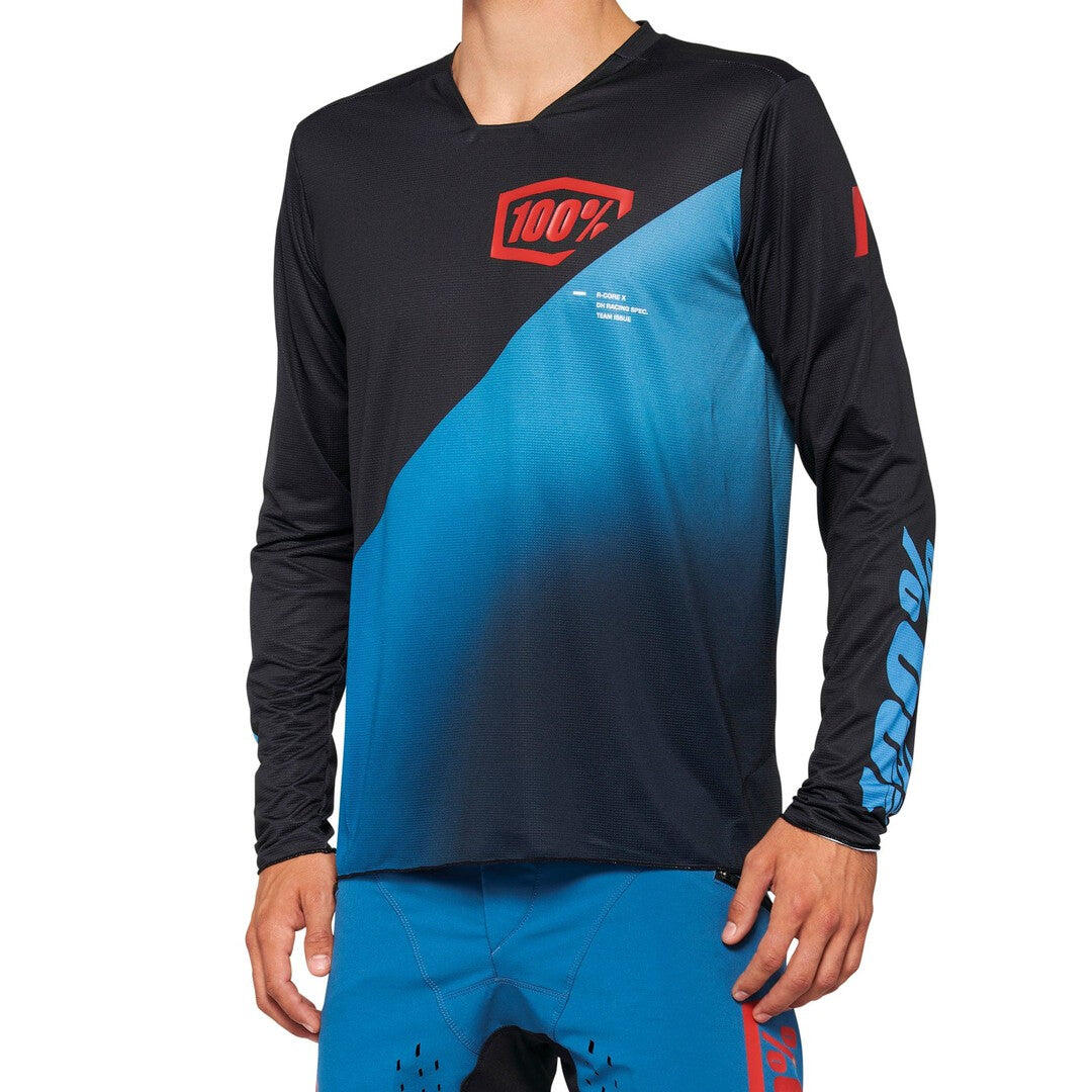 100 Percent R-CORE X Jersey Black/Slate Blue