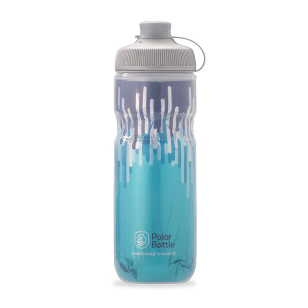 Polar Breakaway Muck Insulated Zipper Bottle-Slate Blue/Turquoise (590ml)