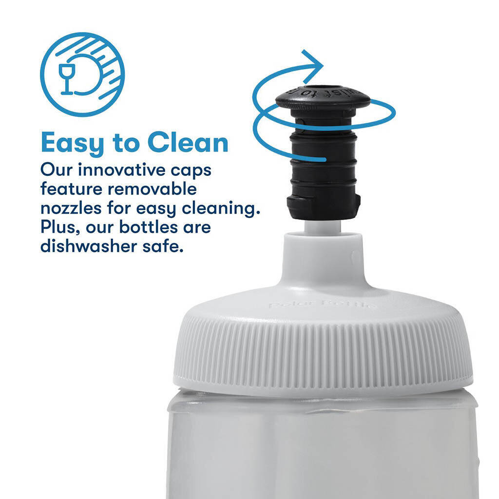 Polar Sport Insulated Nimbus Bottle-Storm Charcoal/White (710ml) -  3