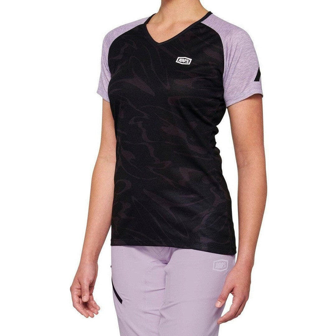 100 Percent AIRMATIC Women's Jersey Black/Lavender
