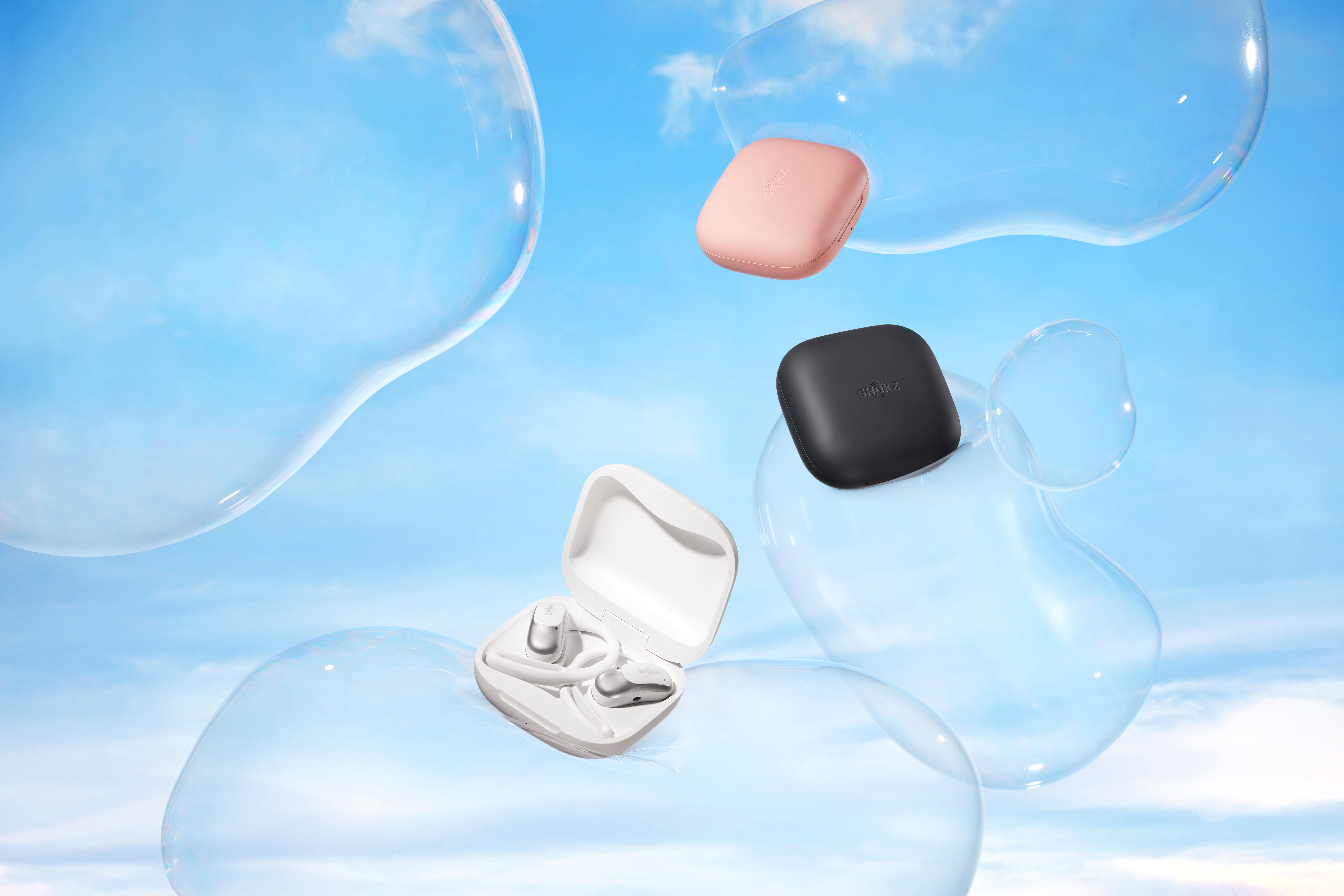 【美品】SHOKZ OPENFIT AIR ワイヤレスイヤホン　ホワイトT511 Shokz ショックス OpenFit Air T511 オープンイヤー 完全
