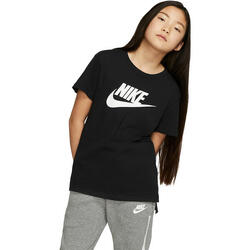 Camiseta de manga corta Nike Sportswear Basic Futura, Negro, Niños