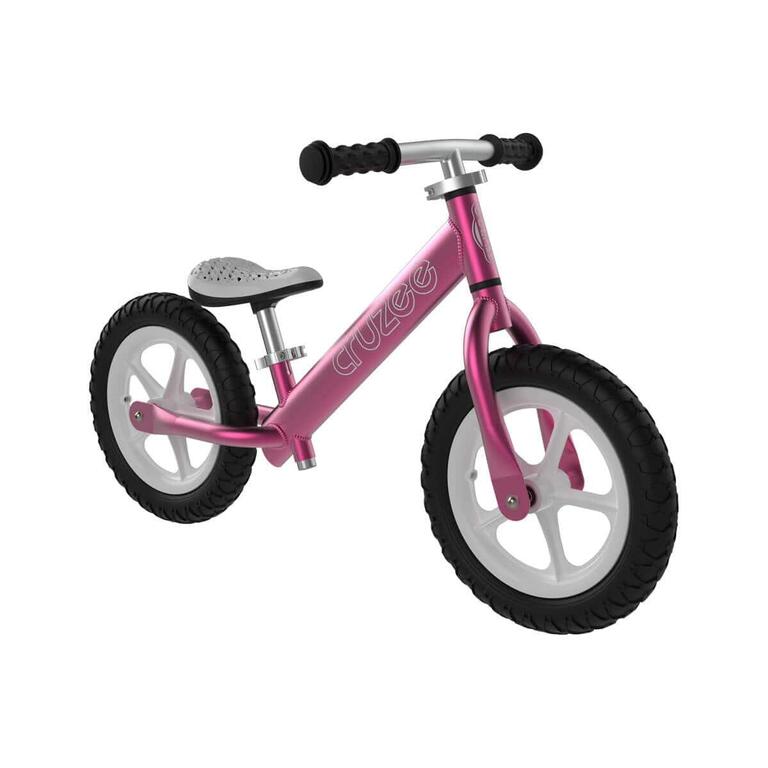 Cruzee balance bike in pink for ages 18 months to 5 years