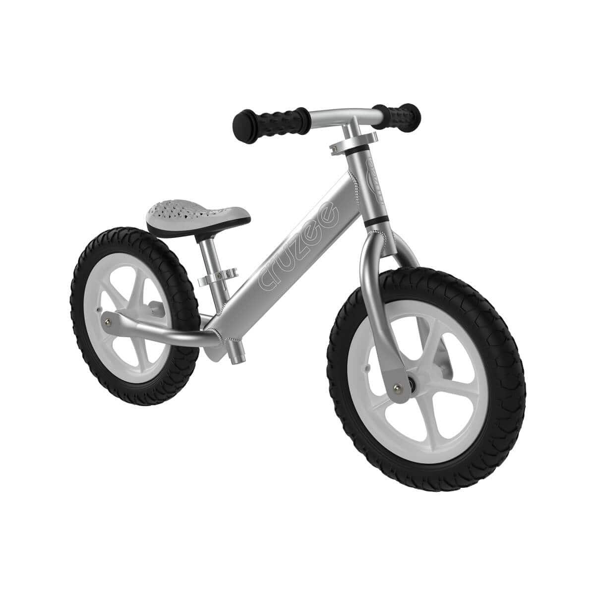 Cruzee Balance Bike - Silver - 18 Mths to 5 Yrs