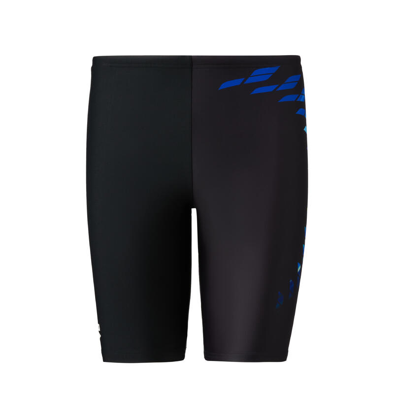 男士TOUGHSUIT BASIC SUNRISE LOGO 印花訓練及膝泳褲 - 黑色 / 藍色
