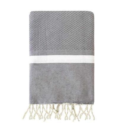 Fouta traditionnelle Transat Taupe 100x200 190g/m²