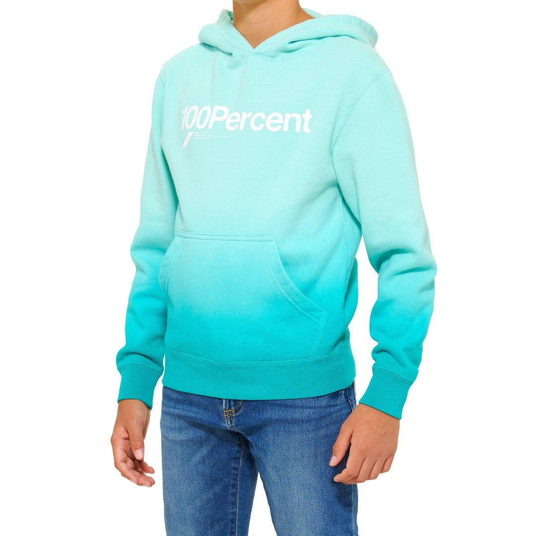 100 Percent CALISTO Youth Pullover Hoodie Fleece Jade