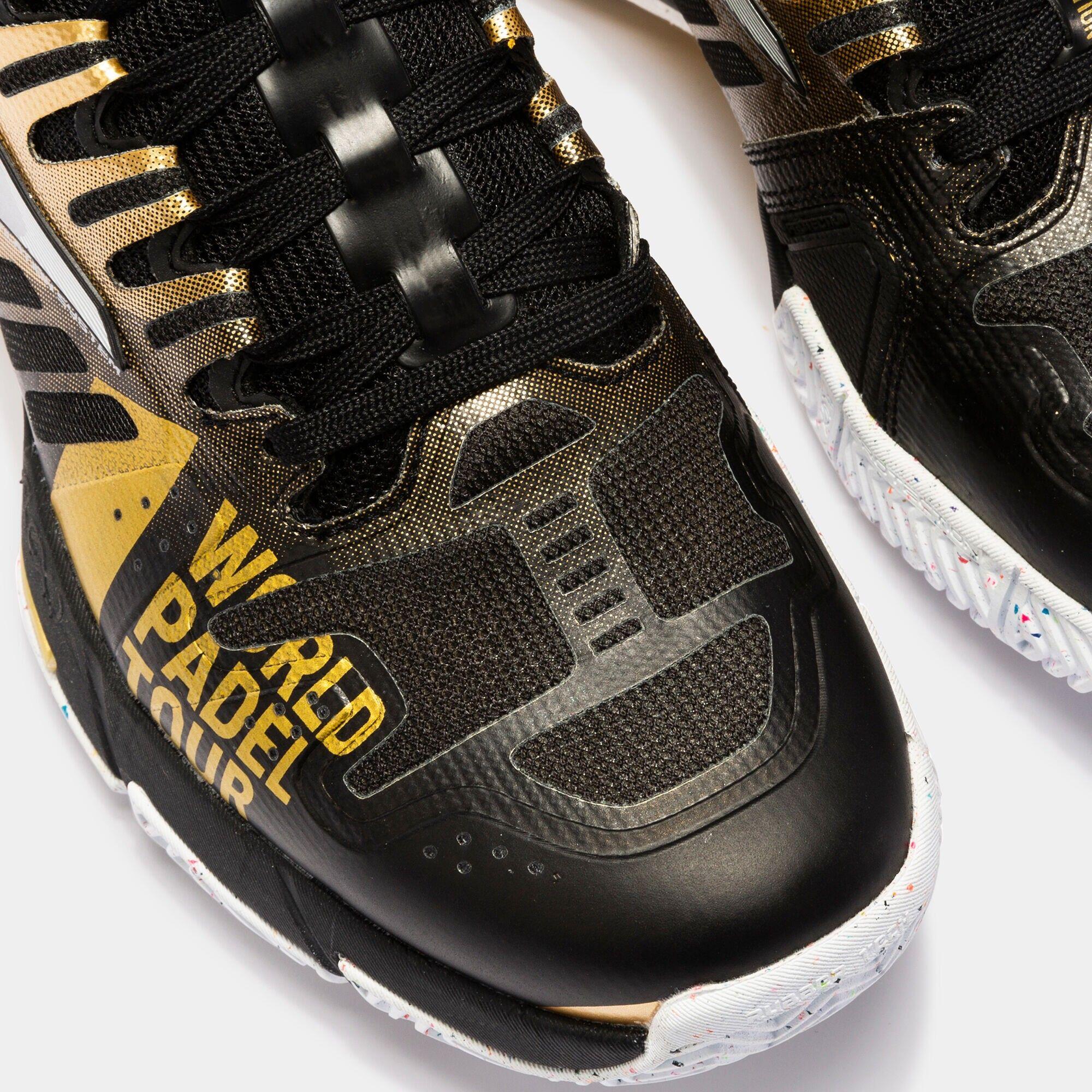 Chaussures De Padel Joma Slam 22 World Padel Tour Clay Twpts2231p Noir Et Or 4/6