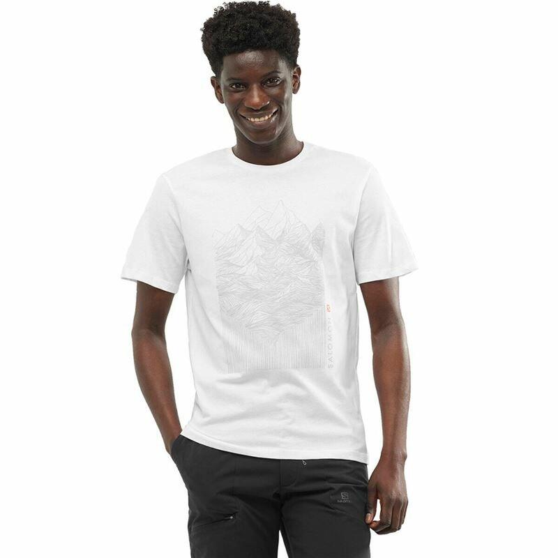 Camiseta de Manga Corta Hombre Salomon Outlife Blanco