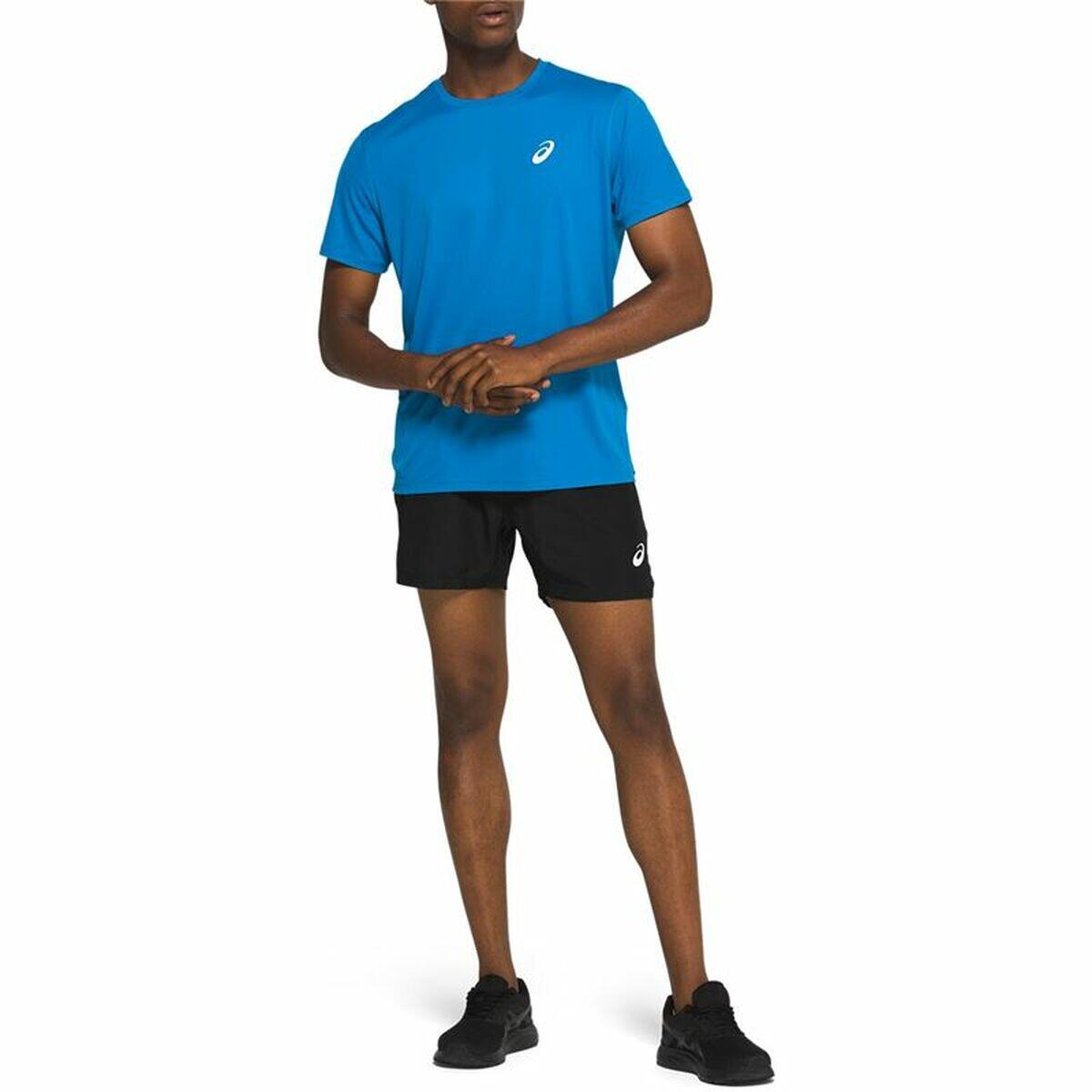 Camiseta de Manga Corta Hombre Asics Core SS M Azul 4/5