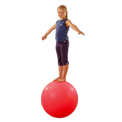 Balance-Kugel Neon-Rot ø ca. 60 cm. 12 kg Fitnesstraining Unisex Neon-Rot