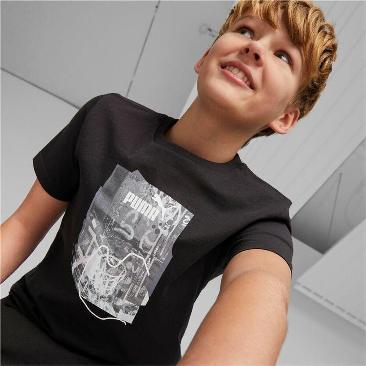 Puma Jungen T-Shirt ESS+ Street Art Graphic Tee 673276 4/6