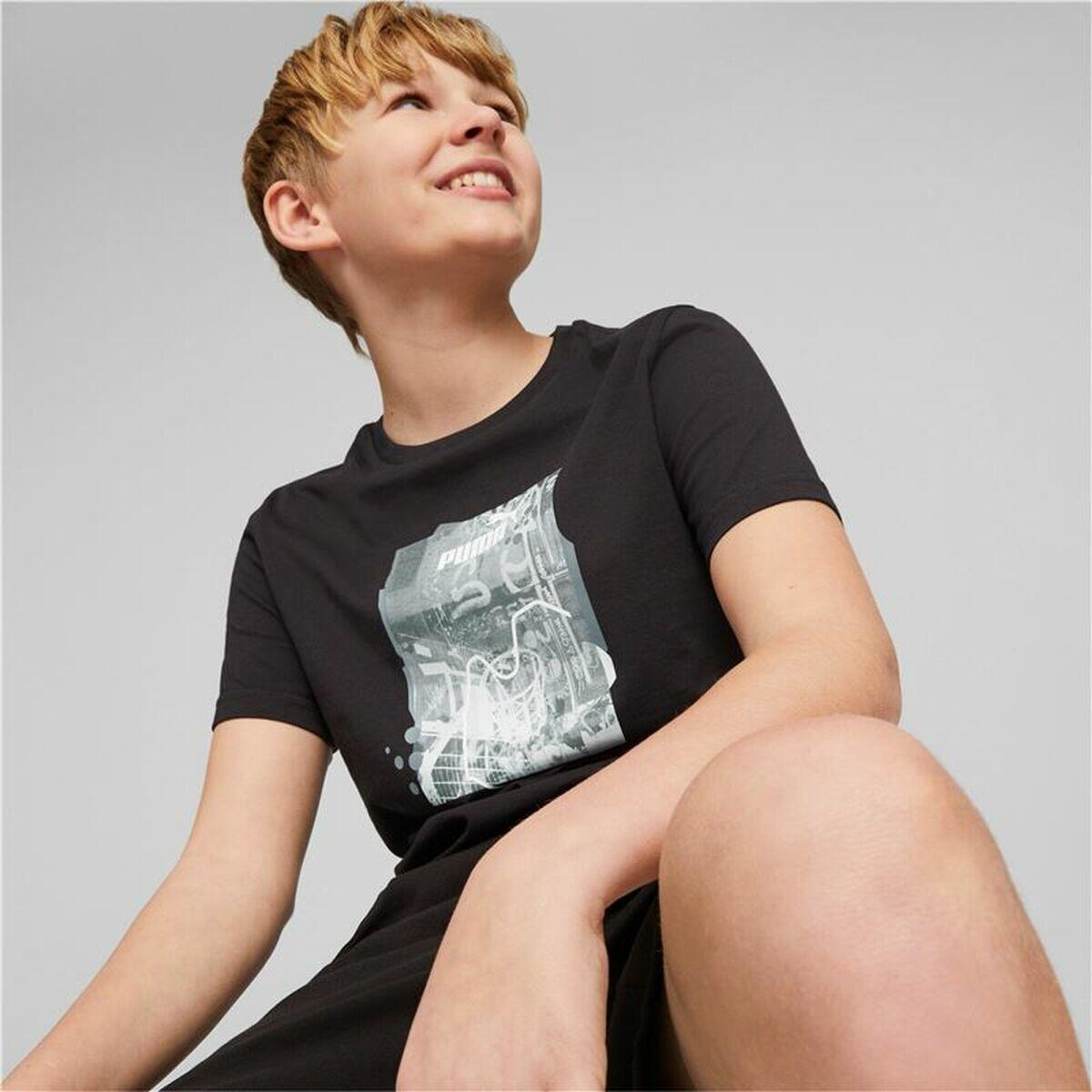 Puma Jungen T-Shirt ESS+ Street Art Graphic Tee 673276 3/6