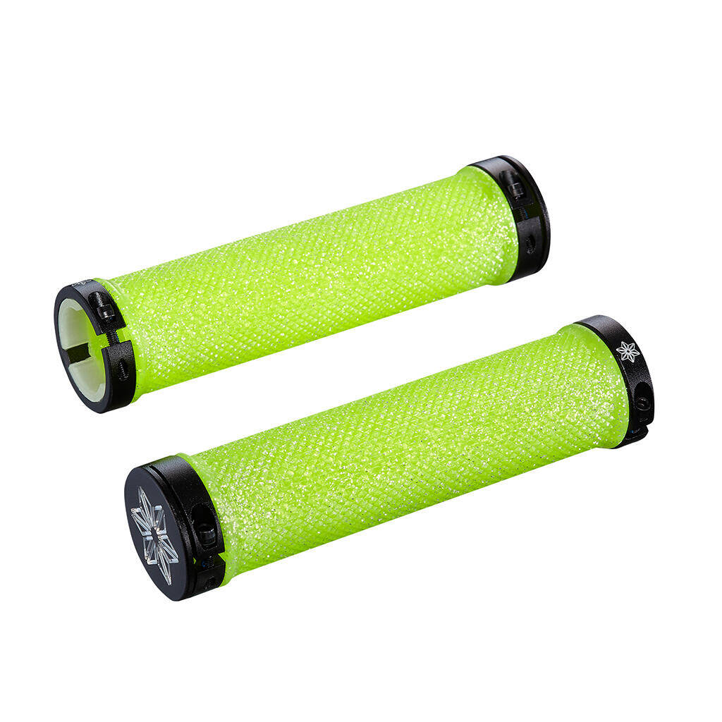 Supacaz Diamond Kush Grip-Neon Yellow -  1
